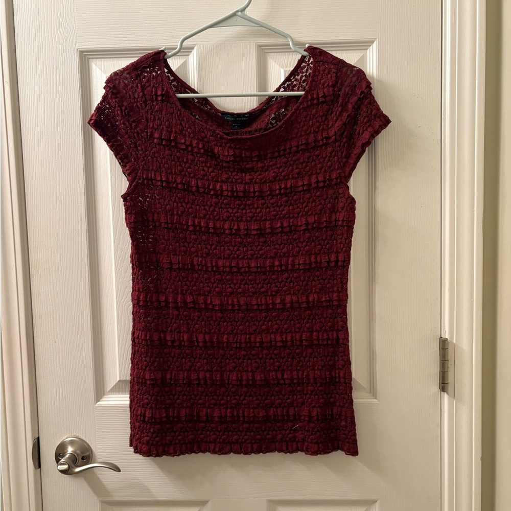 Banana Republic Red Crew Neck Sweater